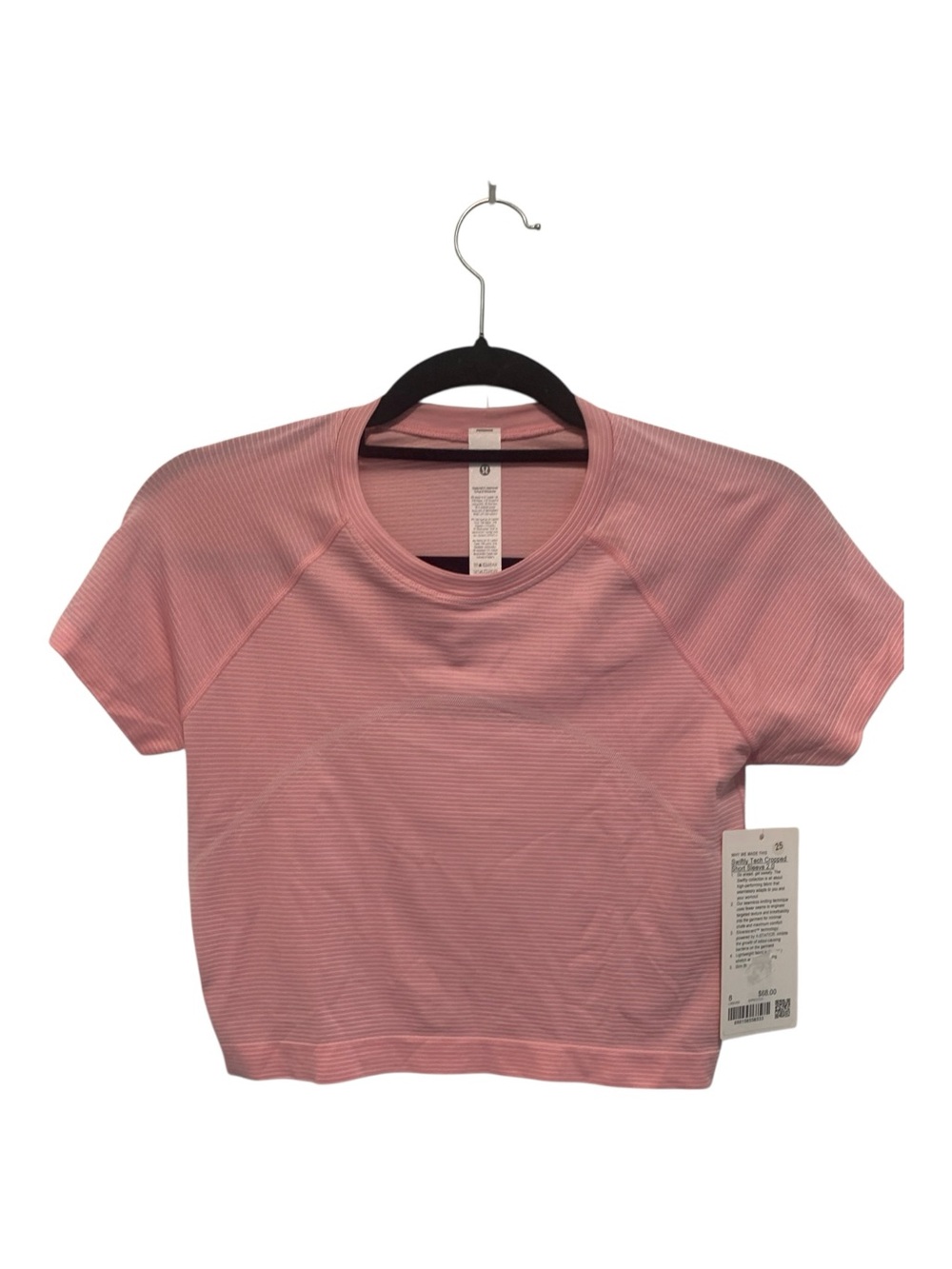 NWT Lululemon Swiftly Tech Cropped Short Sleeve 2.0 Size: 8